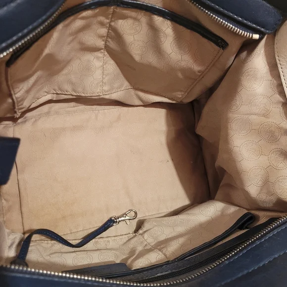 Michael Kors Large Sophie Zip Top Satchel Colorblock Leather With Strap - Picture 12 of 15